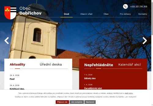 Zobrazit webové stránky Obecní úřad Dobřichov