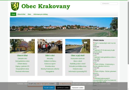 Zobrazit webové stránky Obecní úřad Krakovany