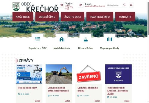 Zobrazit webové stránky Obecní úřad Křečhoř