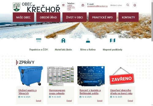 Zobrazit webové stránky Obecní úřad Křečhoř