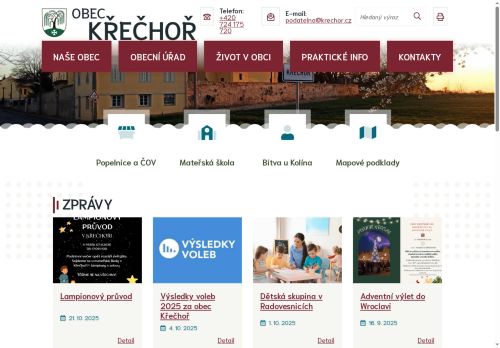 Zobrazit webové stránky Obecní úřad Křečhoř