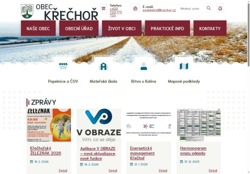 Zobrazit webové stránky Obecní úřad Křečhoř