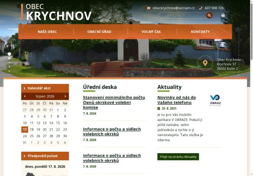 Zobrazit webové stránky Obecní úřad Krychnov