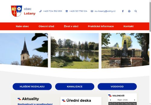Zobrazit webové stránky Obecní úřad Lošany