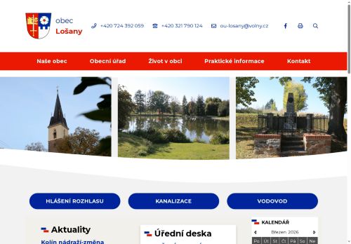 Zobrazit webové stránky Obecní úřad Lošany
