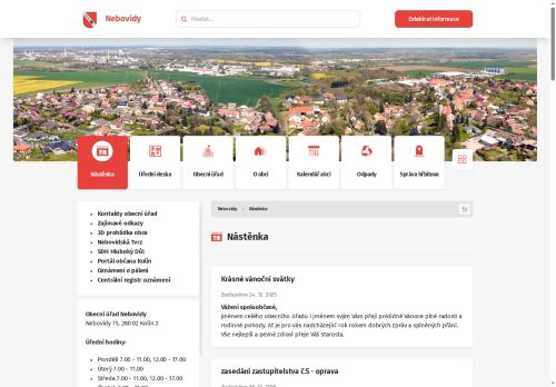 Zobrazit webové stránky Obecní úřad Nebovidy