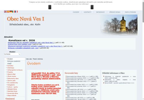 Zobrazit webové stránky Obecní úřad Nová Ves I