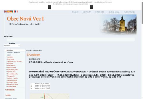 Zobrazit webové stránky Obecní úřad Nová Ves I