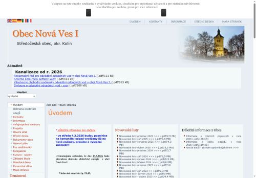 Zobrazit webové stránky Obecní úřad Nová Ves I