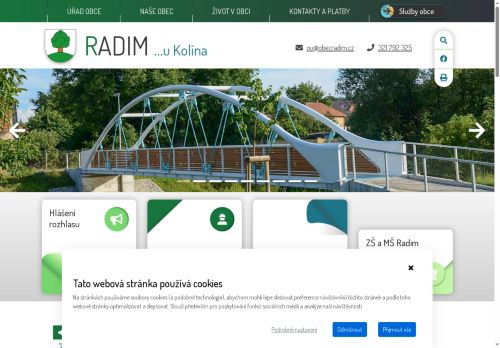 Zobrazit webové stránky Obecní úřad Radim