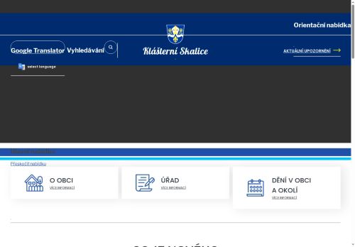 Zobrazit webové stránky Obecní úřad Klášterní Skalice