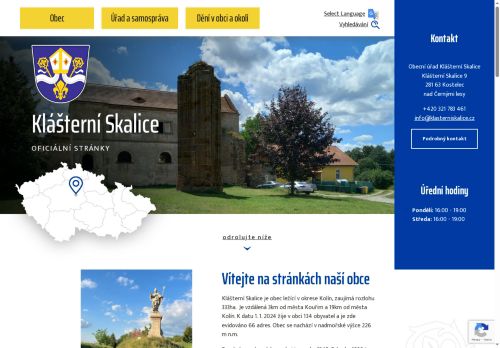 Zobrazit webové stránky Obecní úřad Klášterní Skalice