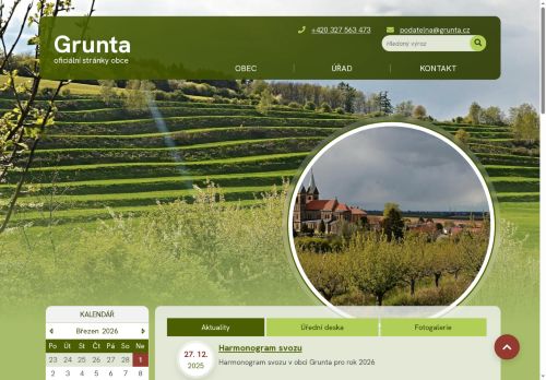 Zobrazit webové stránky Obecní úřad Grunta