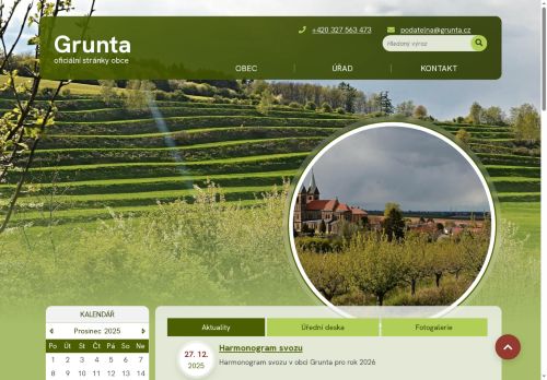 Zobrazit webové stránky Obecní úřad Grunta