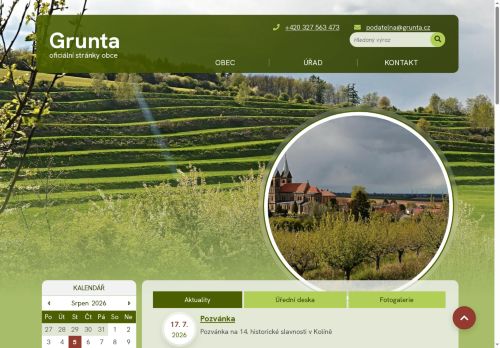 Zobrazit webové stránky Obecní úřad Grunta