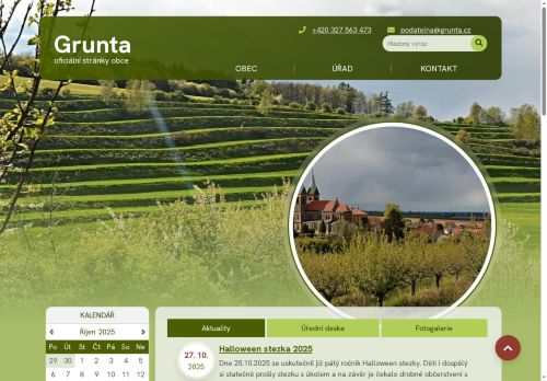 Zobrazit webové stránky Obecní úřad Grunta