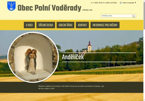 Zobrazit webové stránky Obecní úřad Polní Voděrady