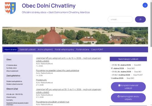 Zobrazit webové stránky Obecní úřad Dolní Chvatliny