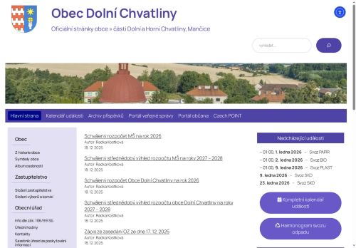 Zobrazit webové stránky Obecní úřad Dolní Chvatliny