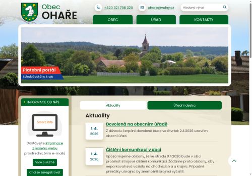 Zobrazit webové stránky Obecní úřad Ohaře
