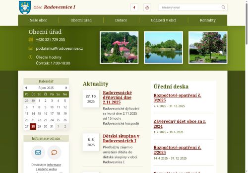Zobrazit webové stránky Obecní úřad Radovesnice I