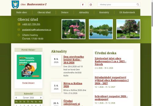 Zobrazit webové stránky Obecní úřad Radovesnice I