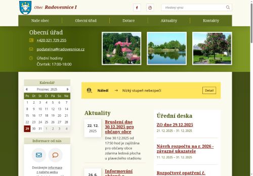 Zobrazit webové stránky Obecní úřad Radovesnice I