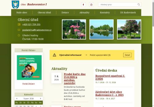 Zobrazit webové stránky Obecní úřad Radovesnice I