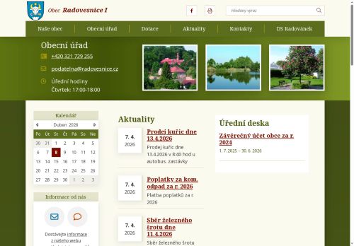 Zobrazit webové stránky Obecní úřad Radovesnice I