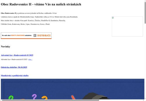 Zobrazit webové stránky Obecní úřad Radovesnice II