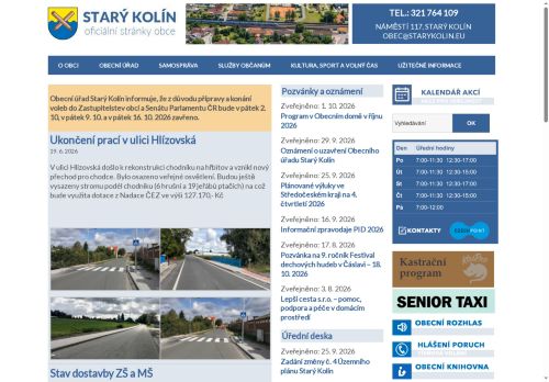Zobrazit webové stránky Obecní úřad Starý Kolín
