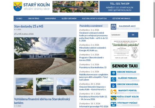 Zobrazit webové stránky Obecní úřad Starý Kolín