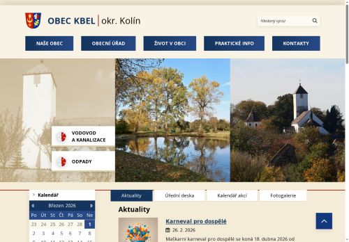 Zobrazit webové stránky Obecní úřad Kbel