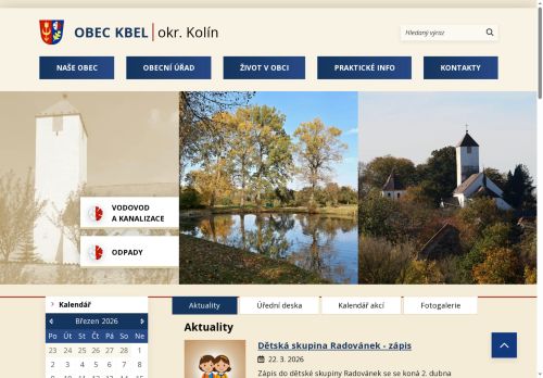 Zobrazit webové stránky Obecní úřad Kbel