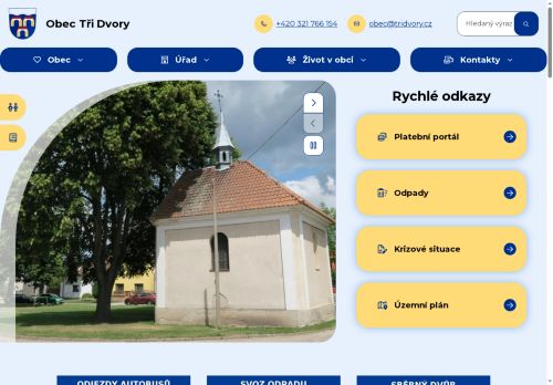 Zobrazit webové stránky Obecní úřad Tři Dvory