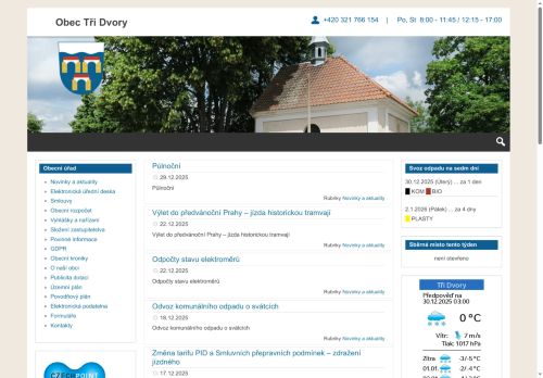 Zobrazit webové stránky Obecní úřad Tři Dvory