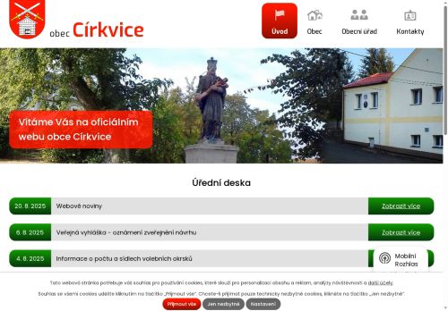 Zobrazit webové stránky Obecní úřad Církvice
