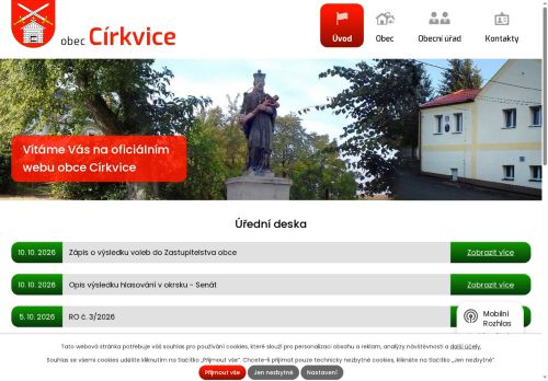 Zobrazit webové stránky Obecní úřad Církvice