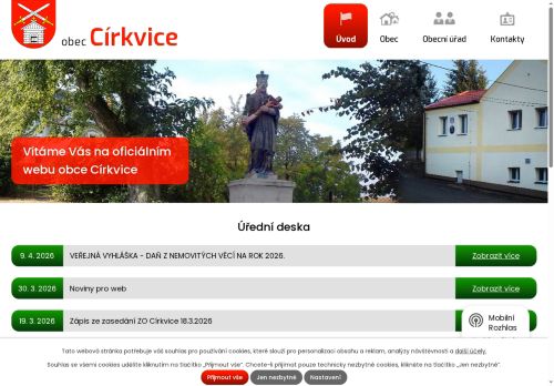 Zobrazit webové stránky Obecní úřad Církvice