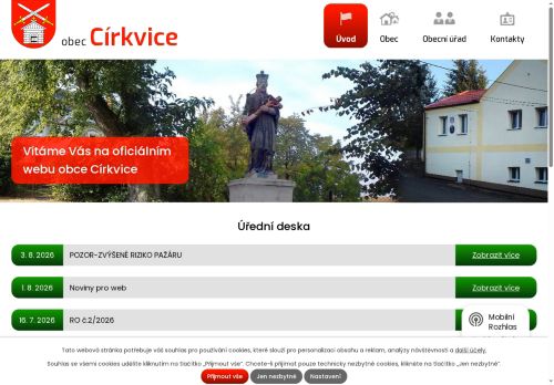 Zobrazit webové stránky Obecní úřad Církvice