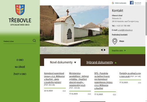 Zobrazit webové stránky Obecní úřad Třebovle