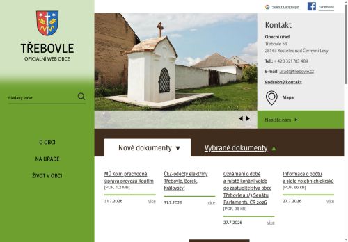 Zobrazit webové stránky Obecní úřad Třebovle