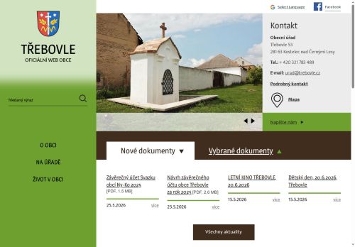 Zobrazit webové stránky Obecní úřad Třebovle