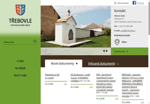 Zobrazit webové stránky Obecní úřad Třebovle