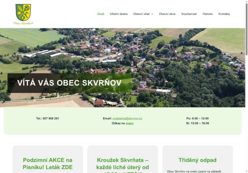 Zobrazit webové stránky Obecní úřad Skvrňov