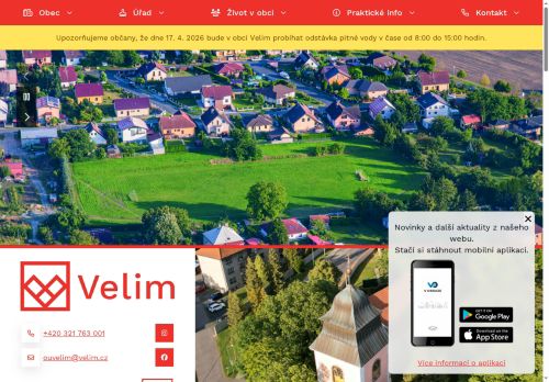 Zobrazit webové stránky Obecní úřad Velim
