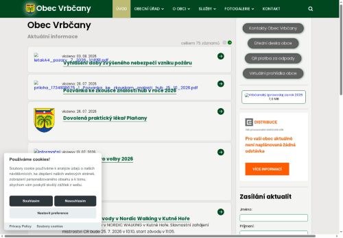 Zobrazit webové stránky Obecní úřad Vrbčany