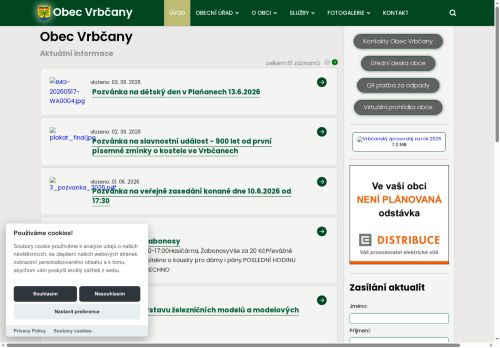 Zobrazit webové stránky Obecní úřad Vrbčany