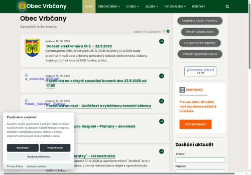Zobrazit webové stránky Obecní úřad Vrbčany