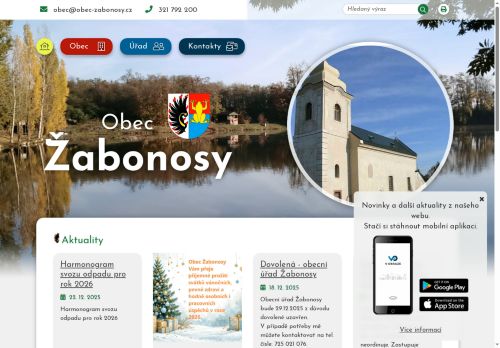 Zobrazit webové stránky Obecní úřad Žabonosy
